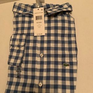 Lacoste men’s long sleeve shirt NEW